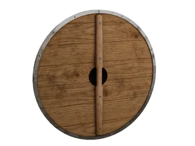 Round Shield Low-poly 3D model