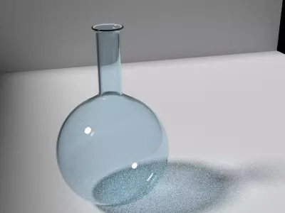 Glass scientific flask 3D model
