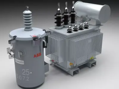 Electrical Transformers Collection 3D model