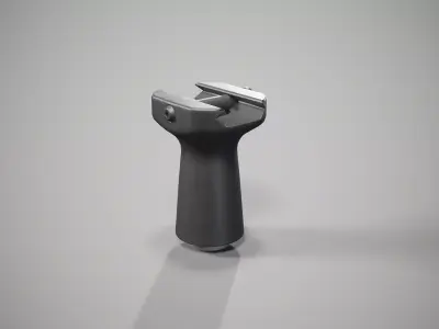 Knight arms foregrip frontgip low poly 3d model Free low-poly 3D model