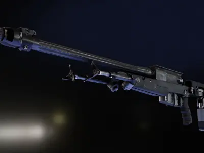  BT APR 308 sniper rifle Low-poly 3D model