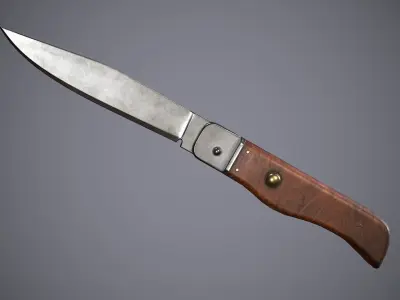 Knife Small Low-poly 3D model