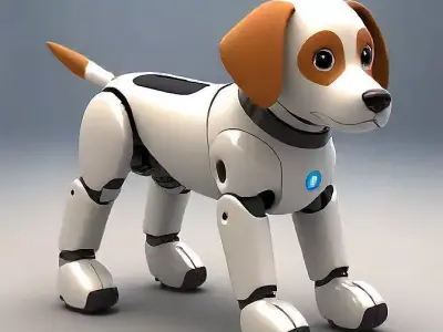 Cute Robotic Dog 3D model