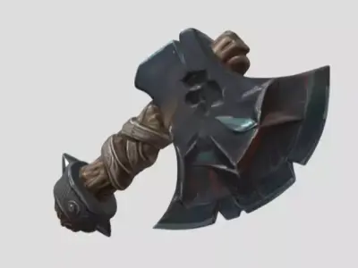 Hand Axe by Tripo Free low-poly 3D model