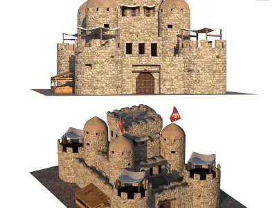 castle of the crusades 3D model