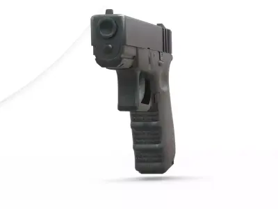 Glock 19 3D Model Fully Detailed and Game Ready Low-poly 3D model
