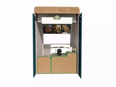 Booth Store 1 3D model