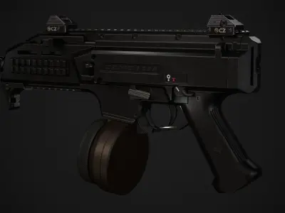 CZ Scorpion Low-poly 3D model