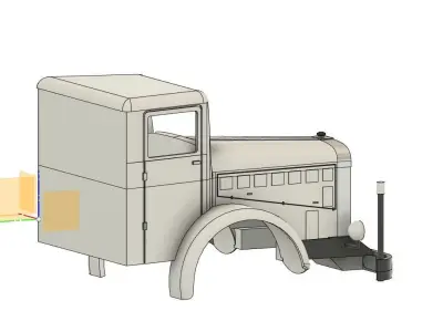MERCEDES L 6500 1935 LKW TRUCK LASTWAGEN KAROSSERIE KABINE 3D print model