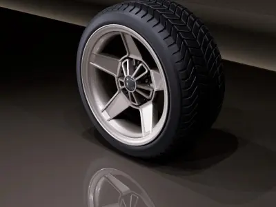 CR5HB wheel Low-poly 3D model