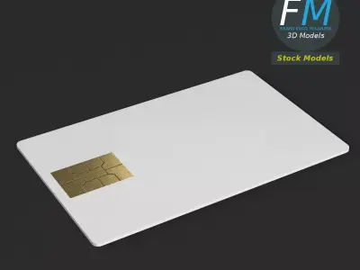 Credit card mockup 3D model
