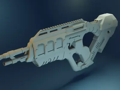 Assault Rifle Free 3D model buy