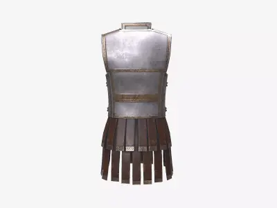 Ancient Armor PhillipsCuirass 3D Model Game Ready PBR Low Poly Low-poly 3D model