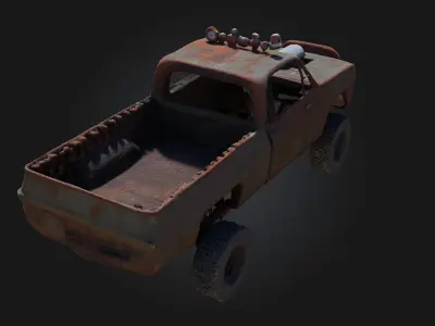 Rusty Off-Roader  The Ultimate Survivor of Rugged Terrain 3D model