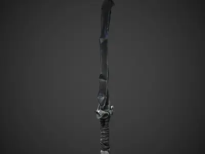 Dark Sword Low-poly 3D model