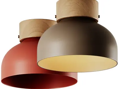 Reiko Aluminium Ceiling Lamp by Robin 3D model