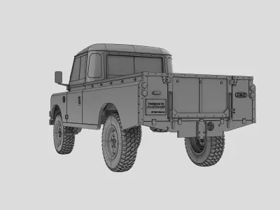 LR series 3 Pickup 3D print model for 1 to 10 rc 3D print model