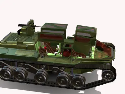 GUANDIRA ARMORED Low-poly 3D model