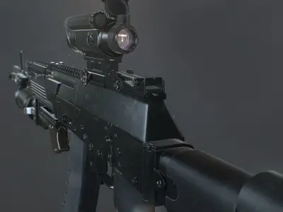 Kalashnikov AK 12 rifle 3D model