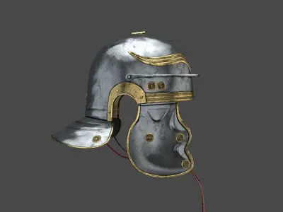 Roman helmet Low-poly 3D model buy