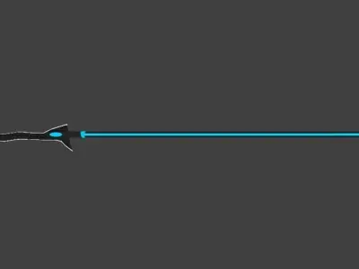 Lance-3 black and blue Low-poly 3D model