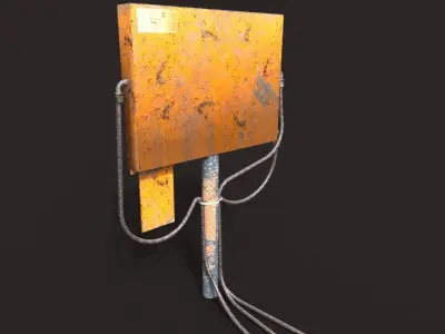 Old Control Panel 3D model get