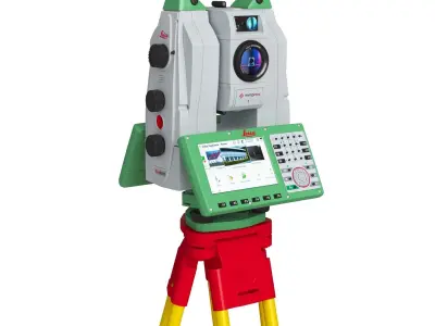 Leica Nova MS60 MultiStation Total Station 3D Model 3D model