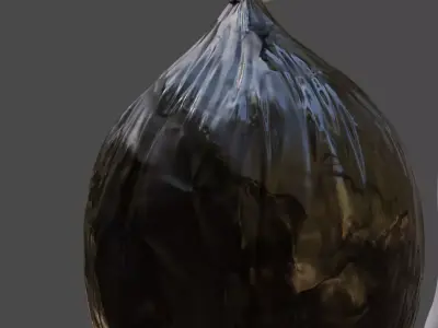 trash bag garbage bag 3D model