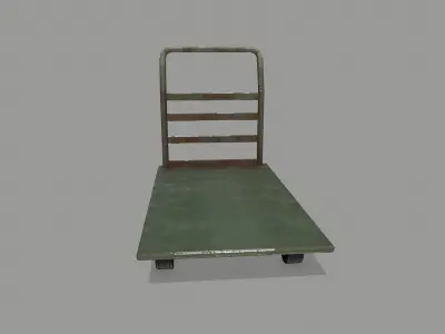 Trolley metal dolly cart Low-poly 3D model