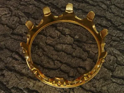 Crown golden 3D model