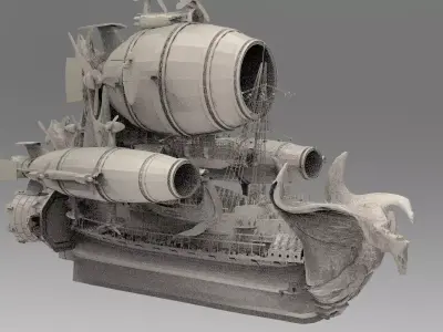 Eagle Kings Airship 3D model