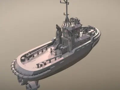 Tugboat 3D print model by tiagodiogenesdearaujo