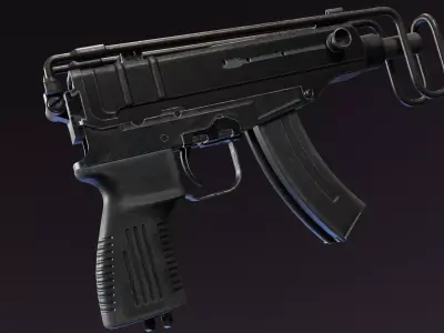 Scorpion vz 68 Low-poly 3D model