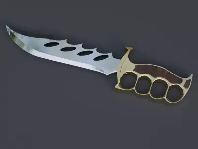 Combat Knife - High Poly Realistic 3D Model 3D model