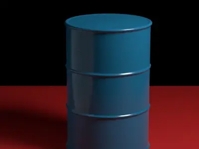 Barrel of oil Free low-poly 3D model