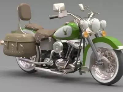 motorcycle 3D model 8