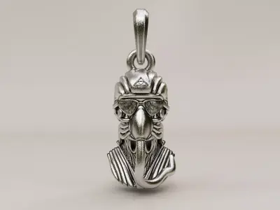 military aviation pilot pendant 3D print model