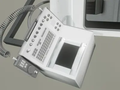 Milling Machine 3D Model Low-poly 3D model