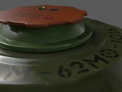 Anti-tank soviet mine 3D model