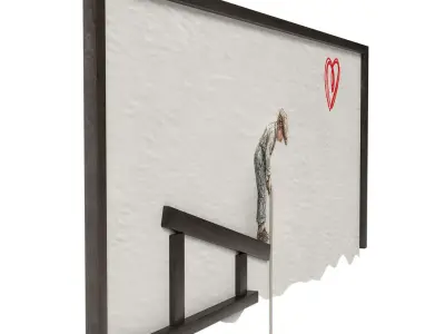 Illustrated wall art frame - Part 7 3D model