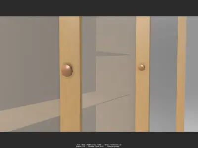 Cabinet 03 Low-poly 3D model
