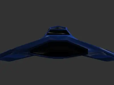 Skimmer space fighter 3D print model