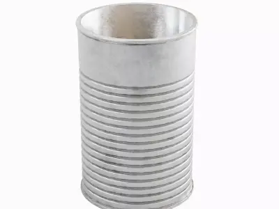Tin Can 01 Low-poly 3D model