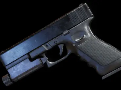 Glock pistol 3D model
