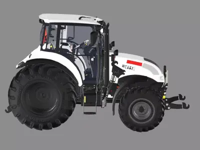 Farm Tractor X3 4115M 3D Model Low-poly 3D model