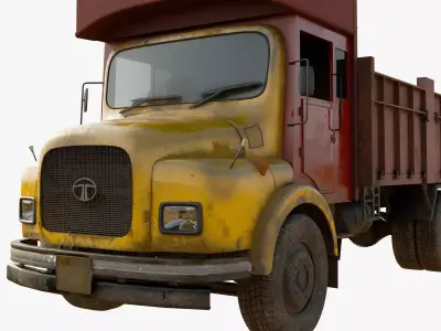 Old Truck Indian Tata SE 16 series 3D model