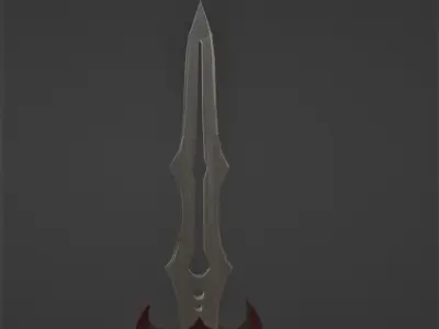 Low Poly Sword Free low-poly 3D model order