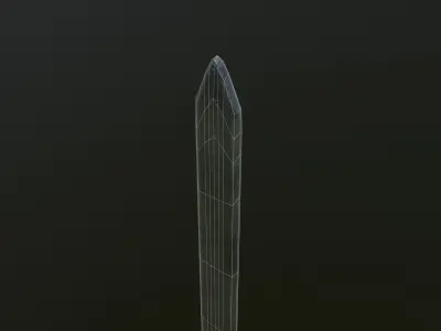sword Low-poly 3D model 91