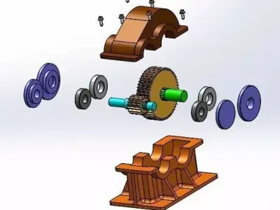  Gear Box Free 3D model