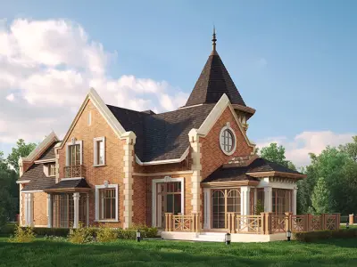 Private house 3D model 8